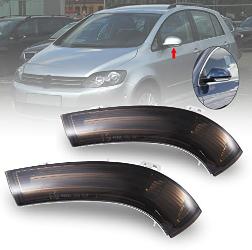 Blinker Satz kompatibel mit VW GTI, Golf 5/6 Wagon/Plus, Sharan, Eos, Jetta 3, Passat; SEAT Alhambra; SKODA Superb mit E-Markierung (Graues Linsen paar)