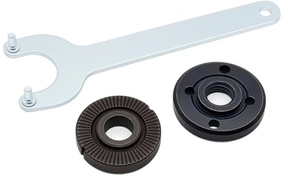 KATSU Angle Grinder Flange Nuts Disc Holder with Wrench Spanner, 115mm 230mm Blade Holder 3 Piece Set Angle Grinder Accessory Replacement, M14 Shank SP10034545