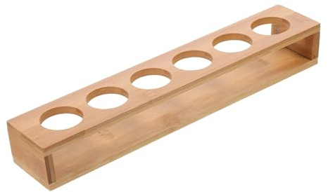 Milisten Schnapsglas-Organizer Schnapsglashalter Aus Holz Weinglasregal Tassentablett für Schnapsgläser