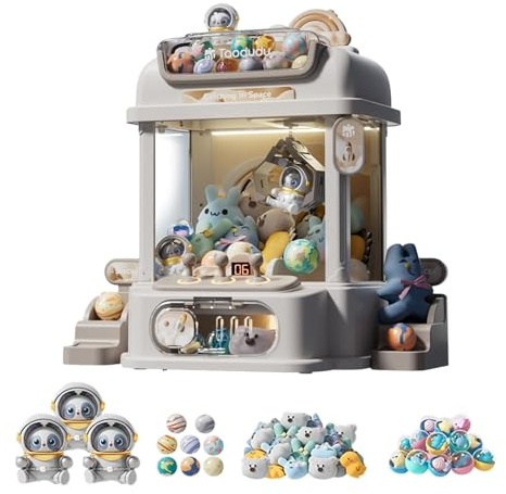 Amagogo Tabletop Claw Machine, Electronic Arcade Claw Machine,Capsules Mini Candy Dispenser Game for Girls Boys Kids Gift Party, C
