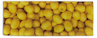 BRITISH MADE GIFTS Lemons All Over Design Microfibre Bar Towel Gin Bar Pub Beer Mat