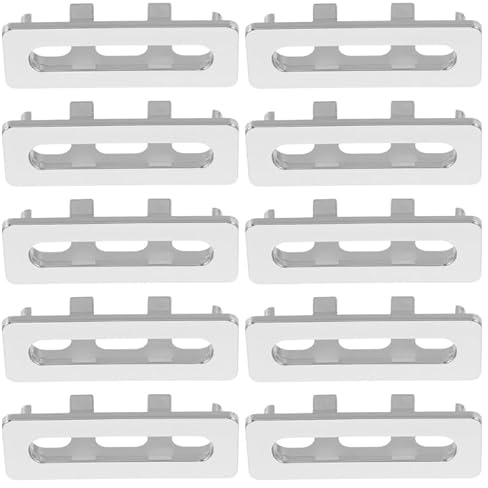 UKCOCO Bathroom Sink Overflow Hole Cover 10 Pack Sink Overflow Cap Rings for Wash Basin Easy Install Hole Covers Bathroom Ring Accessories Drain Cover