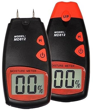 EDEDE Testeur Humidité, 10pcs testeur d'humidité md812 humidimètre Bois numérique testeur d'humidité du Bois pour Mur Maçonnerie Bois Dur/Tendre