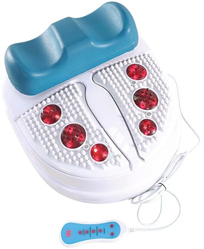Blood Chi Machine Swing Foot Massager - Wire Control Vitality Shaking Exercise, Comfortable Padded Ankle Cradle - Passive Aerobic Exerciser Machine