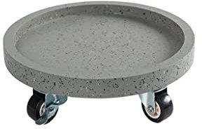 CWCQGH Sottovasi per Piante da Esterno, Carrello per Piante con Ruote, Base per vasi da Fiori da Interno, Carrello per Piante Rotondo, Vassoio per Acqua, Vassoio per vasi da fio,A-60cm