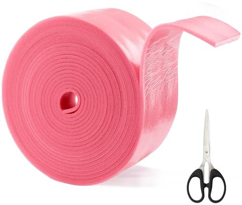 Scettar Edge Insulation Strips for Leveling Compound, Self-Adhesive Edge Insulation, Joint Tape for Underfloor Heating, Screed Sealing (100 mm x 5 mm x 20 m)