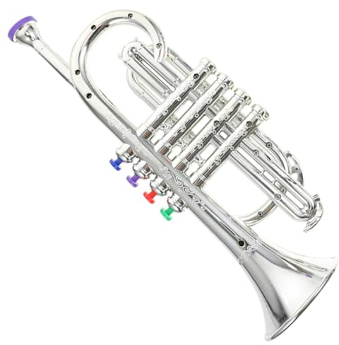 ZUNOXAZ Tromba Giocattolo Simulata per Plastica Resistente Suono Forte Strumento Musicale Educativo per Ragazzi e Ragazze Piccola e per Facile Trasporto