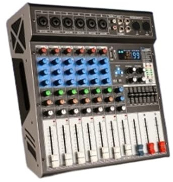 Mesa De Mezclas Dj Mezclador De 6 Canales Con 99 Efectos Reverberación, Equipado Ventilador, For Equipos DJ Y Karaoke