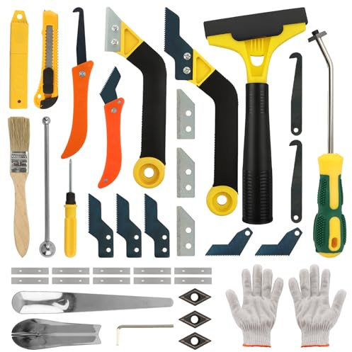 Cramelith 37 Pack Grout Removal Tool Kit – 3 Tile Grout Saws & 20 Blades for Cleaning & Repair | Perfect for Bathroom Showers & Floor Tile – Ideal DIY Tool for Homeowners’ Grout Maintenance