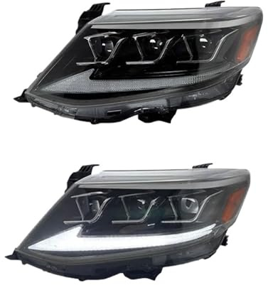 FGGHDR Delantero Montaje Faros Luces De Coche Faro LED Proyector Lámpara Cabeza Luz Circulación Diurna Automotrices Para Toyota Para Fortuner 2012 2013 2014 2015