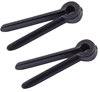 TOKIDNY Accessoires Pratiques pour Tir à l'arc en Abs, Support de Corde à Arc Noir, 2 Pièces Faciles à Transporter pour Chasse et Tir à l'arc