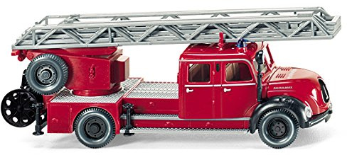 Magirus DL 25h Departamento de Bomberos - Modelo de Auto, modello completo - Wiking 1:87