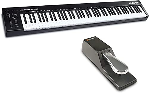M-Audio Keystation 88 MK3 + SP-2 - Tastiera controller MIDI a 88 tasti + Pedale di Sustain Universale