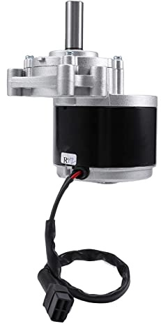Barabesty Moteur à Brosse Basse Vitesse 250 W 24 V CC brossé Moteur Basse Vitesse Arbre 44 mm, diamètre de l' 17 mm 75 TR/Min
