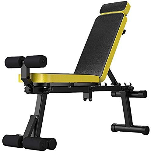 Hantelbank, Gewichtheber-Bauchbank, verstellbare Hantelbank, klappbarer Hantelhocker, mit Beinverlängerung und Beinbeugung, Sit-Up-Bank, für Heimtraining, Fitnessstudio, Gewichtheben