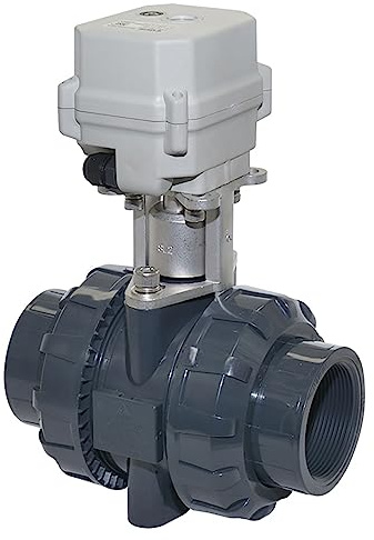 kezhai Dream 2 Zoll DN50 AC110-230V Zweidrahtsteuerung Normalerweise geschlossener 2-wege PVC kugelhahn, Mit Manueller Funktion