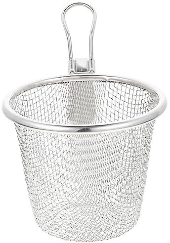 UPKOCH Cestello Colino Per Pentole Calde Colino Filtro Noodle In Acciaio Inox Setaccio Da Cucina Per Cibo Spaghetti Setaccio Cucchiaio Con Manico Per Cottura Friggere