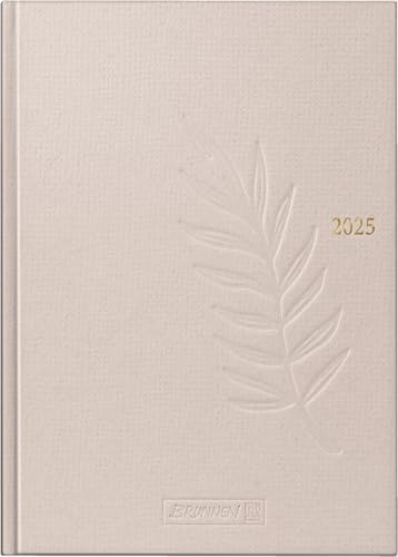 BRUNNEN Buchkalender Modell 798 (2025), 1 Seite = 1 Tag, A5, 432 Seiten, Naturkarton, hanf