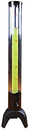 Dispensador de cerveza, barril de cerveza, dispensador de torre de cerveza, dispensador de cerveza de inclinación fría de 3 litros con tubo de hielo desmontable, perfecto para fiestas, bares