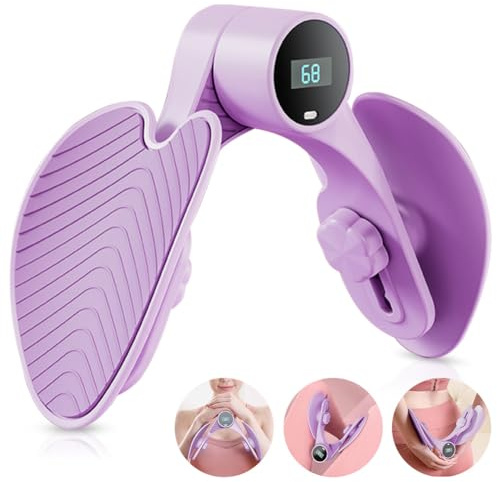 Attrezzo Interno Coscia, Attrezzo per Glutei Allenatore per Muscoli del Pavimento Pelvico Attrezzo Ginnico per Cosce e Braccia Hip Trainer, Resistenza Regolabile, per Palestra in Casa Yoga