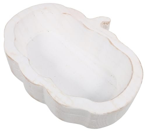 Luxshiny Cuenco para Servir En Forma De Calabaza Platos Hondos De Madera Postre Plato De Dulces Ensalada De Frutas Bandejas para Servir Platos para Aperitivos Soporte para Joyas para