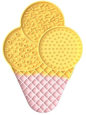 Alimentador lento para perros, alimentador lento para gatos, dispensador de alimentos para helados de silicona ligera, cuenco para perros con ventosa, comedero para gatos para una alimentación