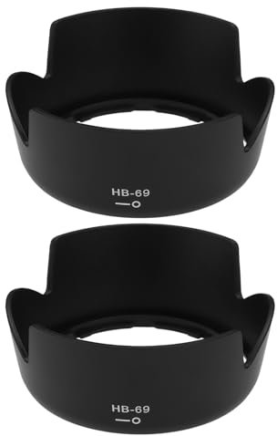 Be In Your Mind 2PCS Parasoles Plástico para Objetivo HB-69 para Cámara A Prueba de Lluvia Compatible con Nikon AF-S DX 18-55 Mm F/3,5-5,6G VR II D3200 D5200