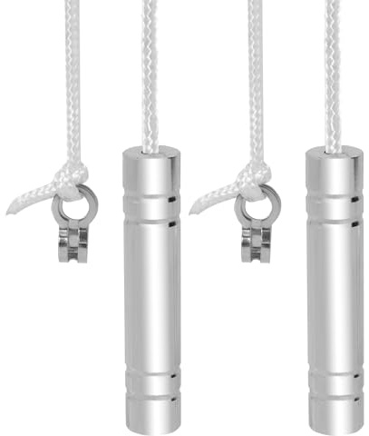 WrteEase Pull Cord Weight Handle,2PCS Bathroom Light Pull Cord with 150cm | Adjustable white nylon cord,connectors chrome heavy blind pull handle for ceiling fan,light switch,blinds,curtains,toilet