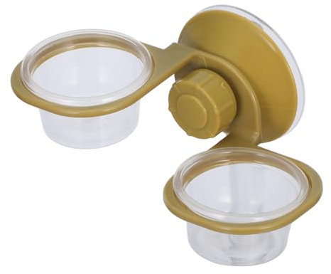 Milisten Hängende Reptilienschale Aus Doppelwasserteller Für Reptilien Platzsparendes Design Leicht Zu Reinigen Für Eidechsen Und Schildkröten Wiederverwendbarer Futternapf Für