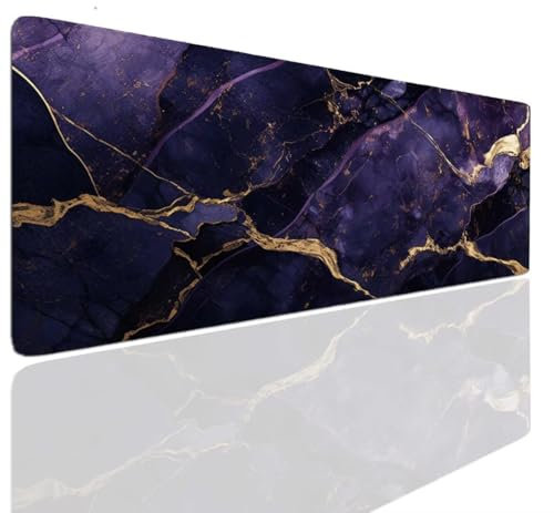 Alfombrilla Ratón Marble Art, Mousepad Alfombrilla Raton Gaming XXL 1600x800x4mm Mouse Desk Mat Gamer para Gaming, Tapete Escritorio Mujer Almohadilla Raton Mouse Pad Base de Goma Antideslizante S-694