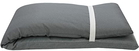 Acomoda Textil – Colchón Tumbona de Espuma de Alta Densidad. Cojín Desenfundable, Elegante y Cómodo para Jardín, Playa, Piscina, Balcón y Terraza.(2 Ud Gris Oscuro, 180x55x5 cm)