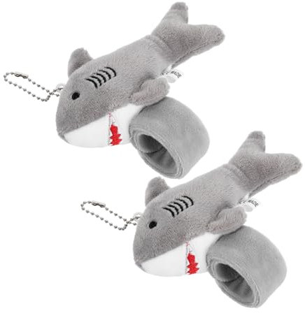 ibasenice 2stücke Plüsch Shark Slap Armband Lustige Handgelenk Spielzeug Für Partys Und Geburtstagsfeiern Bequemes Armband Mit Niedlichem Design