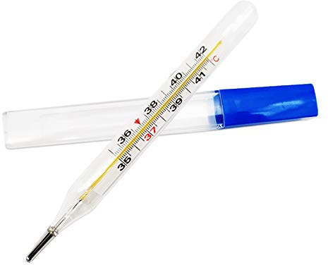 Klinischen Thermometer/Fieber, Thermometer Klassisch Classic Analoges Fieberthermometer Leicht Lesen und Verwenden für Erwachsene, Kinder