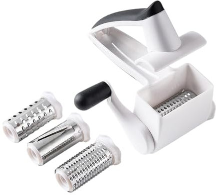 Gralara Handkurbel Käse Shredder Käseschneider Multifunktionales Reibe mit Griff