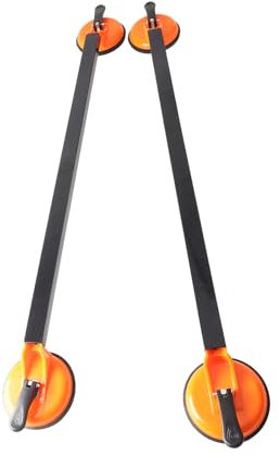 Oceanside 2 Pcs Car Top Roof Rack, Heavy Duty Steel Roof Rack Cross Bar with Suction Mount, Square Universal Car Roof Rack for Sedans & Outdoor Travel