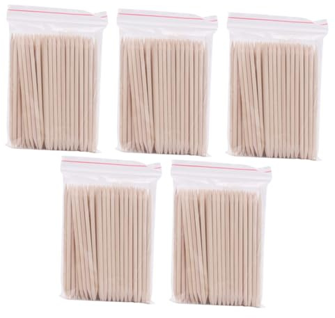 Hemobllo Palitos De Uñas De Madera Multifuncionales 500 Piezas Tamaño Estándar Para Manicura y Pedicura Profesional Uso En Salón y Hogar