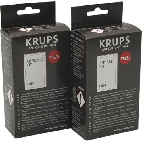 NaschLager Entkalker F054 2er Set kompatibel mit Krups Kaffeevollautomat | F054 Anticalc Kit als 2er Set; kompatibel mit F054001A/F054001B, für Kaffeevollautomaten und Espressomaschinen.