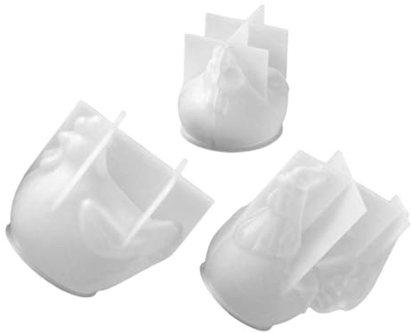 PRETYZOOM Lot De 3 Moules En Silicone 3D Poule Et Coq Pour Fondant GâTeau Chocolat Et Bougies Moules À PâTisserie AntiadhéSifs RéUtilisables DéCoration De FêTes De PâQues Et Nouvel an
