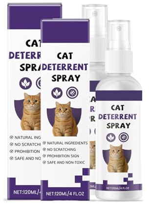 Bathgate Cat Behaviour Correction Spray 120ml 2 Pack, Indoor & Outdoor Scent Training Aid for Cats | Furniture Sofa Carpet Curtain Garden Plant Protection Support