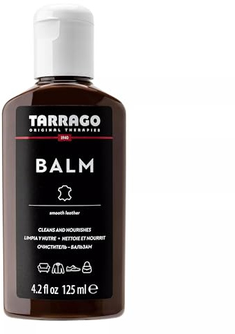 Tarrago Leather Care Balm 125 ml – Bálsamo Limpiador y Nutritivo para Cuero, Charol y Cuero de Reptil | Con Ceras Naturales y Aceites Vegetales | Limpia, Nutre y Protege