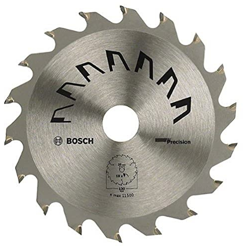 Bosch 1x Kreissägeblatt Precison (Sägeblatt für Holz, Ø 180 x 2.5/1.5 x 30/20 mm, 40 Zähne, ATB, mit 1x Reduzierring 20 mm, Zubehör Kreissäge)