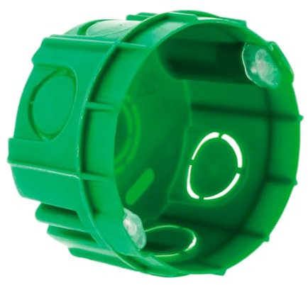 Zenitech Lot 10 boîtes maçonnerie Ø60x40mm - appareillage vis et Griffes - Vert