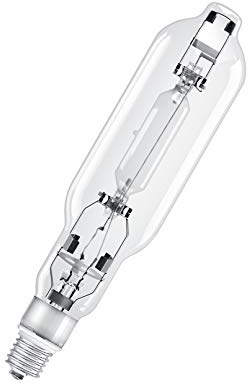 Osram Lámparas de Descarga de Óptima Presión Powerstar HQI-T 1000 - 2000 W, MH Tecnología de Cuarzo Luminarias Cerradas, HQI-T 2000W/N 230V E40 , 1 Pieza