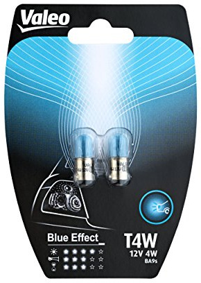 Valeo Ampoules Halogène, T4W-Blue Effect-Blister x2, 32132, Set de 2