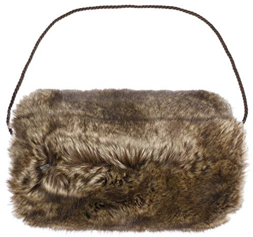 Gebeana Taria Muff Handwärmer Handgelenkswärmer Webpelz (One Size - braun)