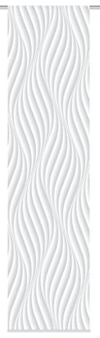 Home fashion SCHIEBEVORHANG DEKOSTOFF Digitaldruck Wave, Stoff, grau, 245 x 60 cm