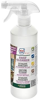 Ica For You Fastcleaner - Detergente Liquido Neutro per Legno Verniciato, Igienizzante, Non Danneggia il Legno Verniciato, 0.5 L - Fastcleaner-0050