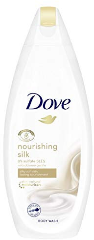Dove Nourishing Silk Body Wash Shower Gel Body Cleanser with triple moisture serum for softer, smoother skin after one shower 225 ml