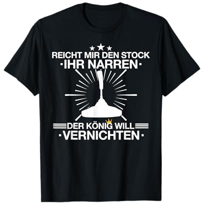 Stockschießen Eisstockschießen Stockschütze Spruch T-Shirt