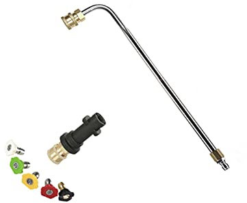 GoodLuck Lance de Remplacement d'extension de Baguette de Lave-Auto Automatique pour K2 K3 K4 K5 K6 K7 1/4Nettoyeur de gouttière de Train de roulement à Connexion Rapide